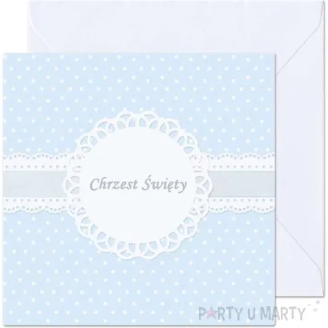 kartka okolicznosciowa chrzest sw dla chlopca paw 15 4 x 15 4 cm