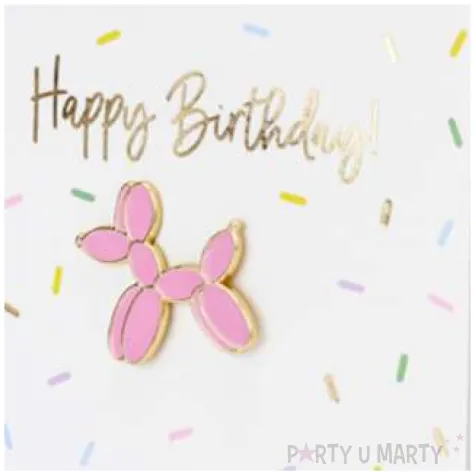 kartka okolicznosciowa happy birthday balonik z koperta partydeco 10 5 x 14 8 cm