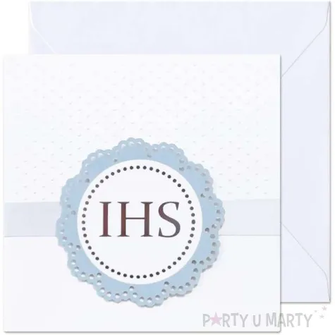 kartka okolicznosciowa ihs rozeta biala paw 15 4 x 15 4 cm