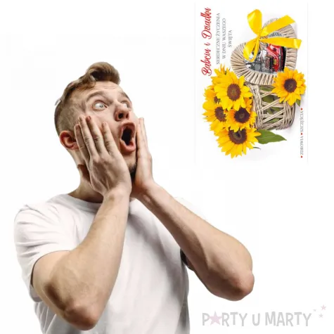 kartka okolicznosciowa laurka dla babci i dziadka sloneczniki maki b6