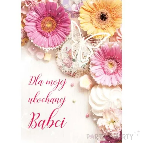 kartka okolicznosciowa laurka dla babci mojej babci maki b6