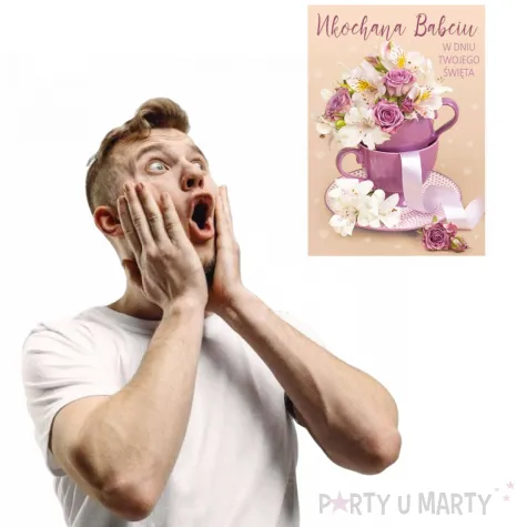 kartka okolicznosciowa laurka dla babci w dniu twojego swieta maki b6