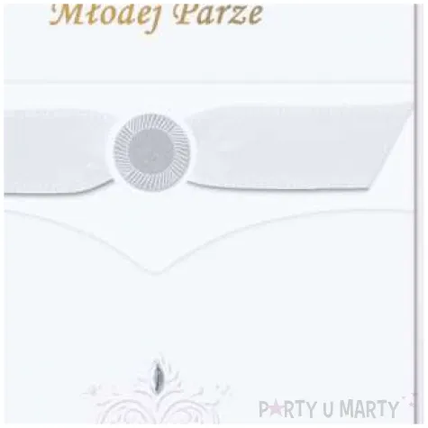 kartka okolicznosciowa mlodej parze kokardka paw 12 5 x 17 6 cm