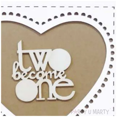 kartka okolicznosciowa two become one serce paw 15 4 x 15 4 cm