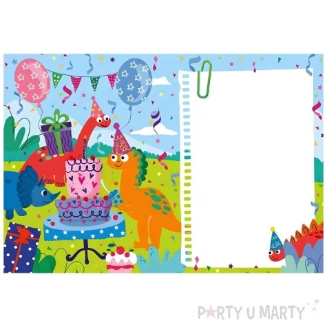 kartka okolicznosciowa urodziny dinozaury henry b6