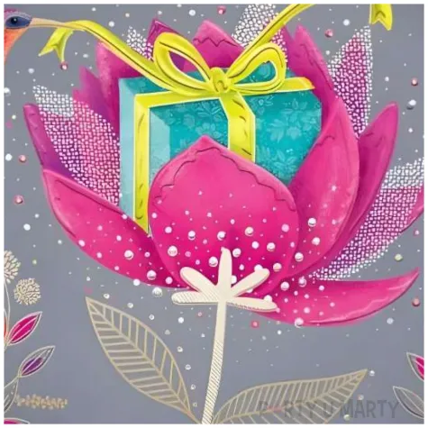 kartka okolicznosciowa urodziny kolibry henry 15 x 15 cm