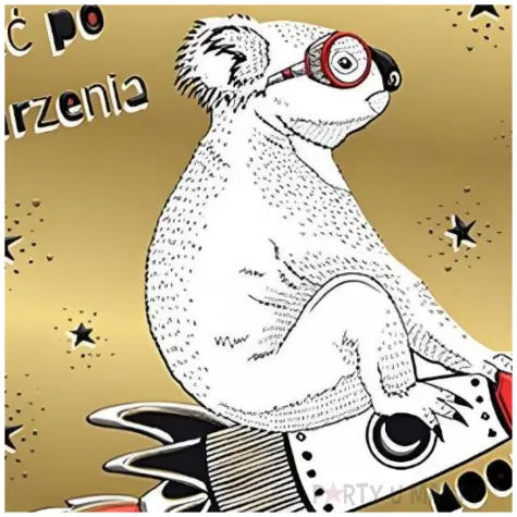 kartka okolicznosciowa urodziny mis koala w kosmosie henry b6