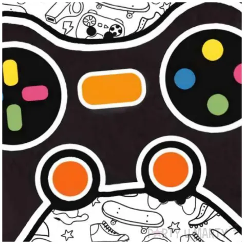 kartka okolicznosciowa urodziny pad gamingowy henry 15 x 15 cm