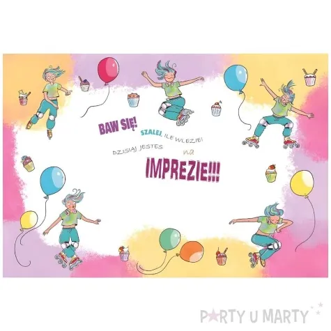 kartka okolicznosciowa urodziny rolki rozowy henry a5