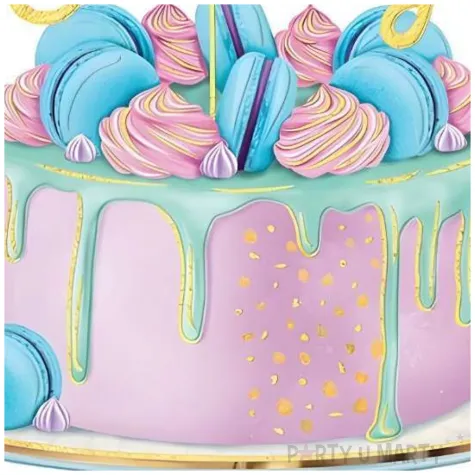 kartka okolicznosciowa urodziny tort henry 15 x 15 cm