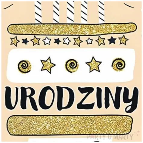 kartka okolicznosciowa urodziny tort i gwiazdki henry b6