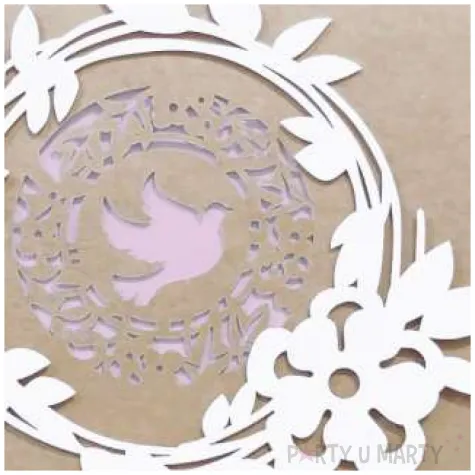 kartka okolicznosciowa w dniu chrztu sw dla dziewczynki paw 15 4 x 15 4 cm