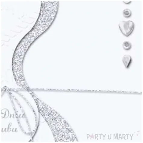 kartka okolicznosciowa w dniu slubu diamenciki paw 15 4 x 15 4 cm