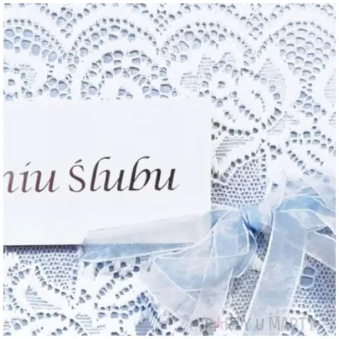 kartka okolicznosciowa w dniu slubu koronka paw 15 4 x 15 4 cm