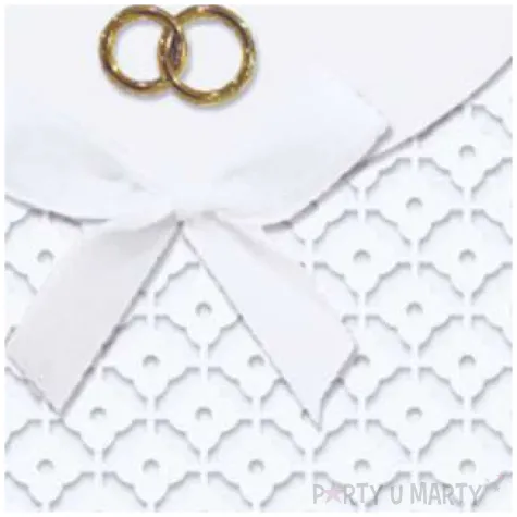 kartka okolicznosciowa w dniu slubu obraczki paw 15 4 x 15 4 cm