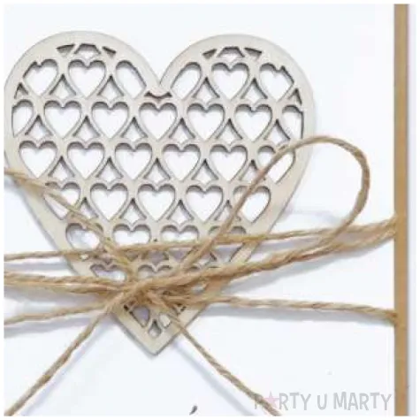 kartka okolicznosciowa w dniu slubu sznurek paw 12 5 x 17 6 cm