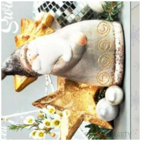 kartka okolicznosciowa z oplatkiem wesolych swiat mikolaj maki b6