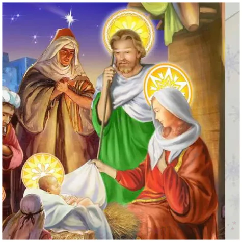 kartka okolicznosciowa z oplatkiem wesolych swiat trzej krolowie wzor 2 maki b6