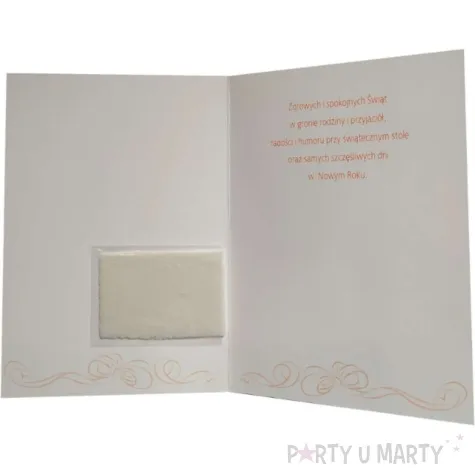 kartka okolicznosciowa z oplatkiem wesolych swiat trzej krolowie wzor 3 maki b6