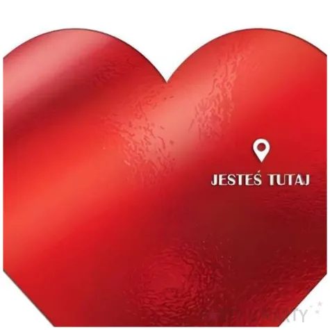 kartka okolicznosciowa z zyczeniami prezent na walentrynki serce b6