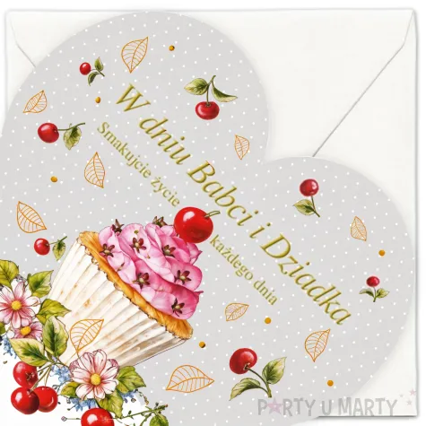 kartka okolocznosciowa w dniu babci i dziadka smakujcie zycie kazdego dnia maki 15 5 cm