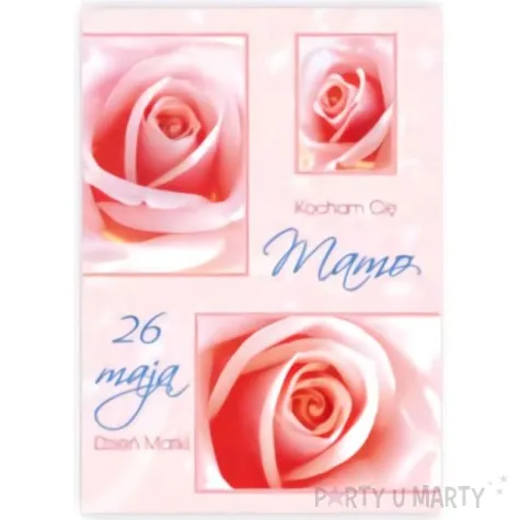 kartka z pozytywka dzien matki kocham cie mamo pol maki 20x14 cm
