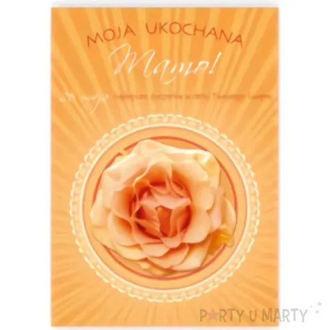 kartka z pozytywka dzien matki moja ukochana mamo pol maki 20x14 cm