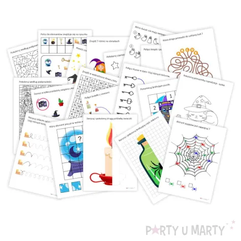 karty pracy zabawy andrzejkowe dla dzieci 20 szt