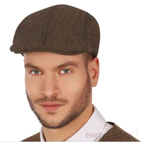 kaszkiet angielski w jodelke brazowy guirca