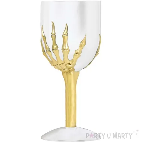 kielich dlon szkieletora halloween transparentny guirca 18 cm