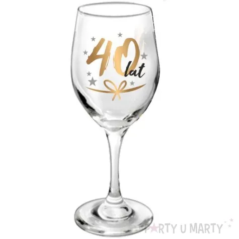 kieliszek do wina 40 lat szklany bgtech 220 ml