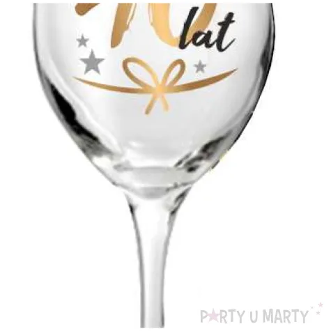 kieliszek do wina 40 lat szklany bgtech 220 ml