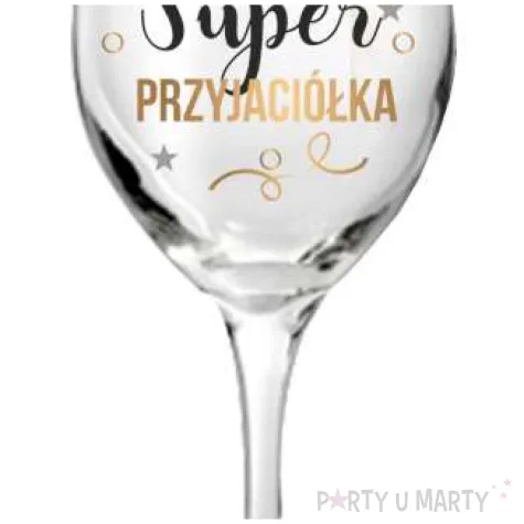 kieliszek do wina super przyjaciolka bgtech 220 ml
