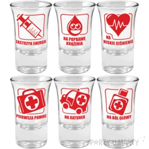 kieliszki do wodki lek na wszystko bgtech 35 ml 6 szt