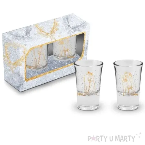 kieliszki do wodki slubne maz i zona szklane bgtech 35 ml 2 szt