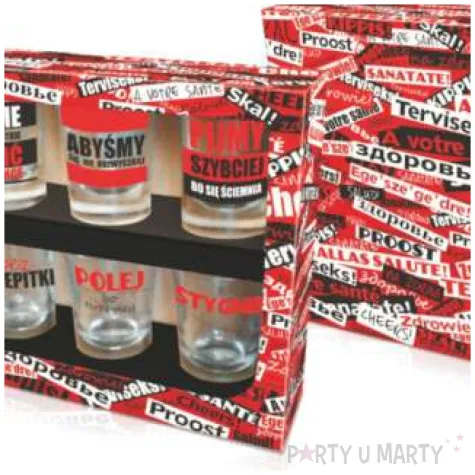 kieliszki do wodki toasty bgtech 6 szt