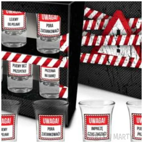 kieliszki do wodki uwaga bgtech 6 szt