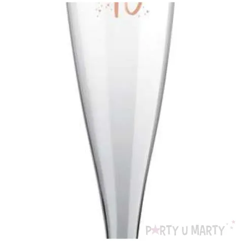 kieliszki jednorazowe 40 urodziny szampan rozowo zlote santex 140ml 6szt