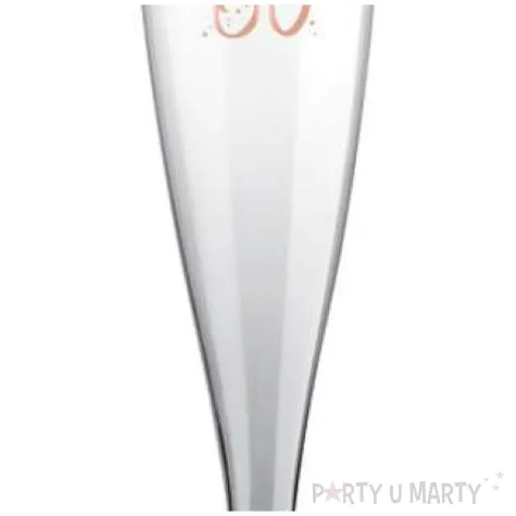 kieliszki jednorazowe 60 urodziny szampan rozowo zlote santex 140ml 6szt