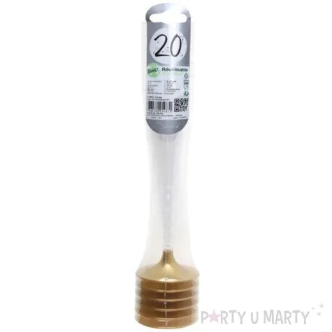 kieliszki jednorazowe 80 urodziny szampan zlote santex 140 ml 6 szt