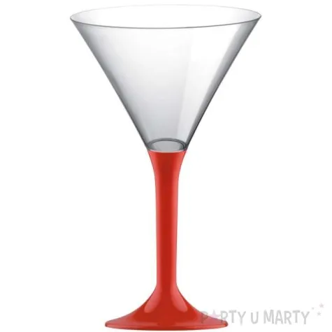 kieliszki jednorazowe martini aperitif czerwone goldplast 185 ml 10 szt