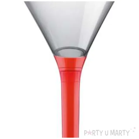 kieliszki jednorazowe martini aperitif czerwone transparent goldplast 185 ml 10 szt