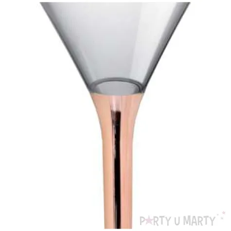 kieliszki jednorazowe martini aperitif rosegold chrom goldplast 185 ml 10 szt