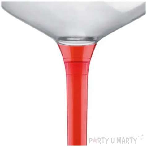 kieliszki jednorazowe szampan classic czerwony transparent goldplast 205 ml 10 szt