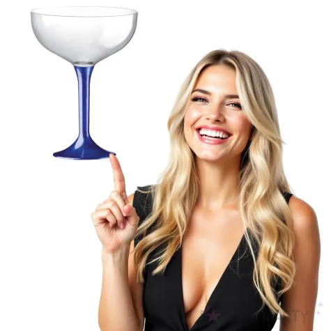 kieliszki jednorazowe szampan classic granatowy transparent goldplast 205 ml 10 szt