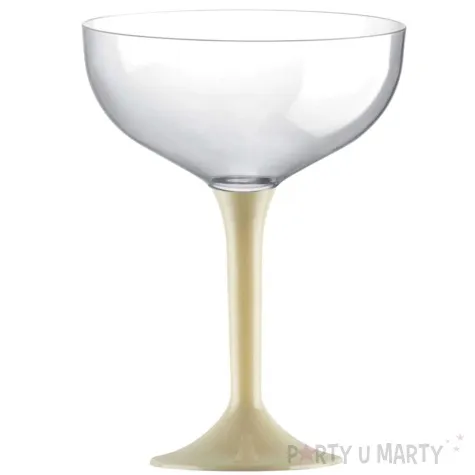 kieliszki jednorazowe szampan classic kremowy szampan goldplast 205 ml 10 szt