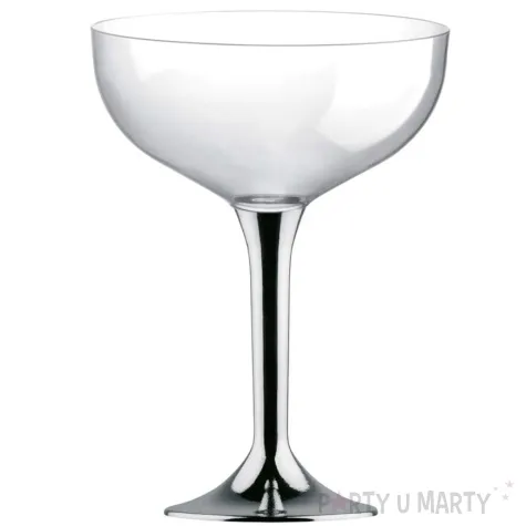 kieliszki jednorazowe szampan classic srebrny chrom goldplast 205 ml 10 szt