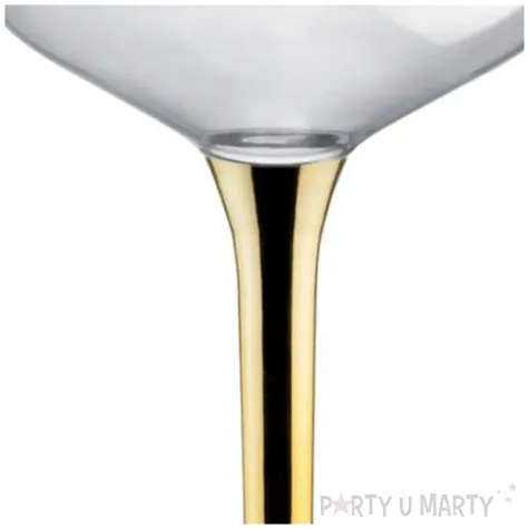 kieliszki jednorazowe szampan classic zloty chrom goldplast 205 ml 10 szt