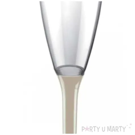 kieliszki jednorazowe szampan long bezowe goldplast 120 ml 10 szt