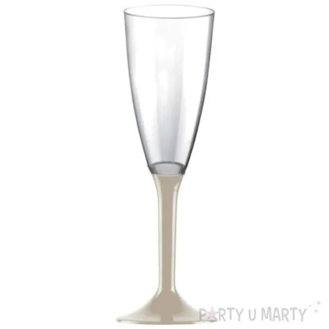 kieliszki jednorazowe szampan long bezowe goldplast 120 ml 10 szt